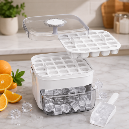 Double Layer Ice Cube Tray
