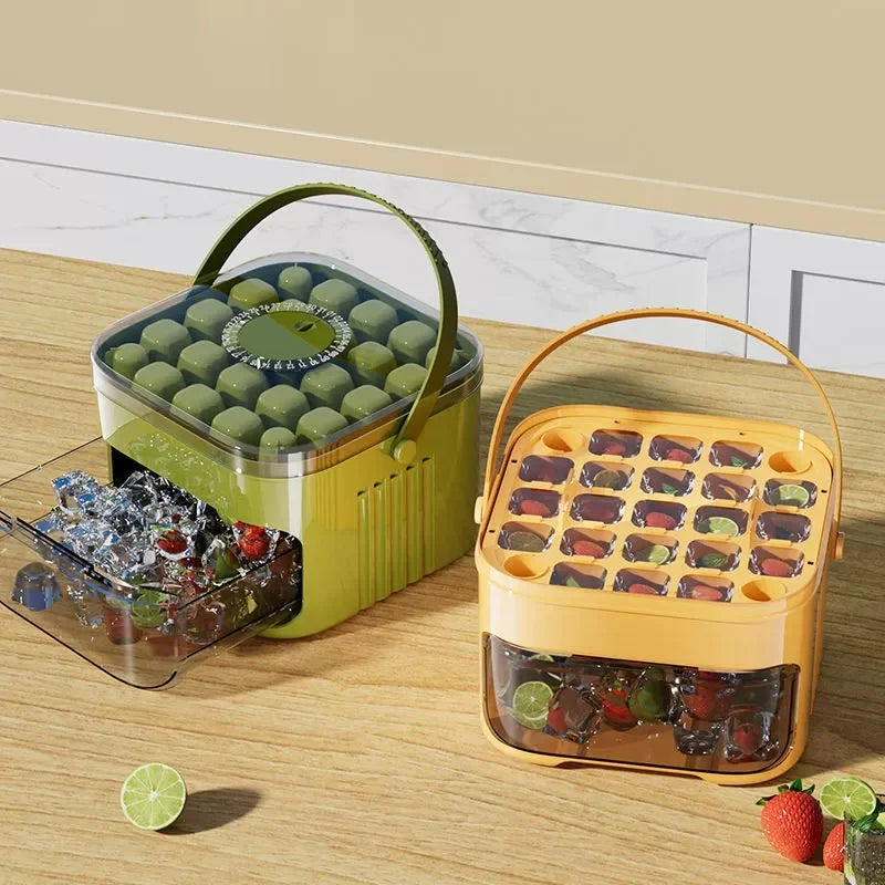 Compact Double Layer Ice Cube Tray - Image 3