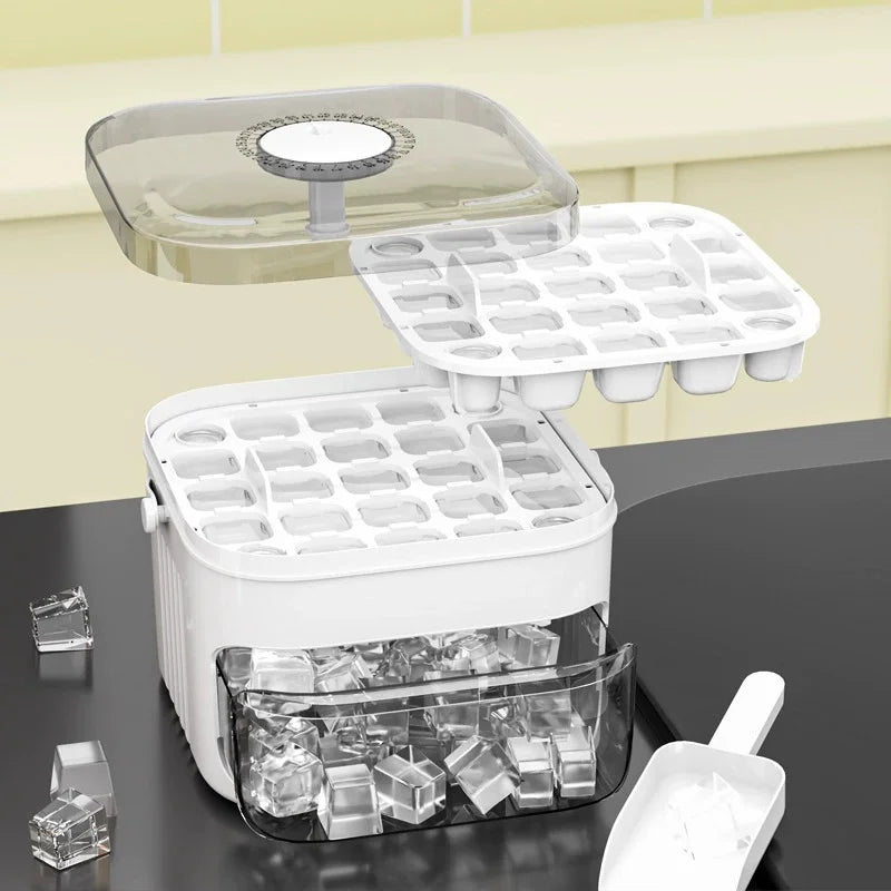 Compact Double Layer Ice Cube Tray - Image 1